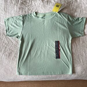 NWT Boys XS 4/5 All in Motion Mint Green Kids Short Sleeve Tee